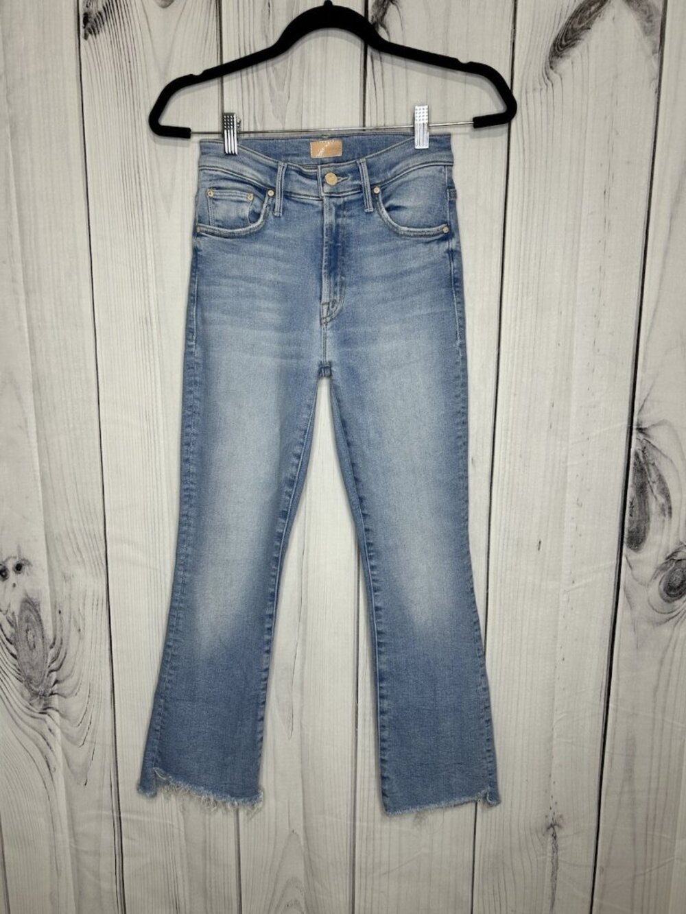 MOTHER Insider Crop Step Fray Limited Edition Mid Rise Jeans Sz 24x26